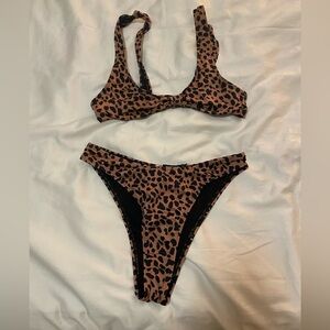 Nasty Gal Cheetah Swimsuit
